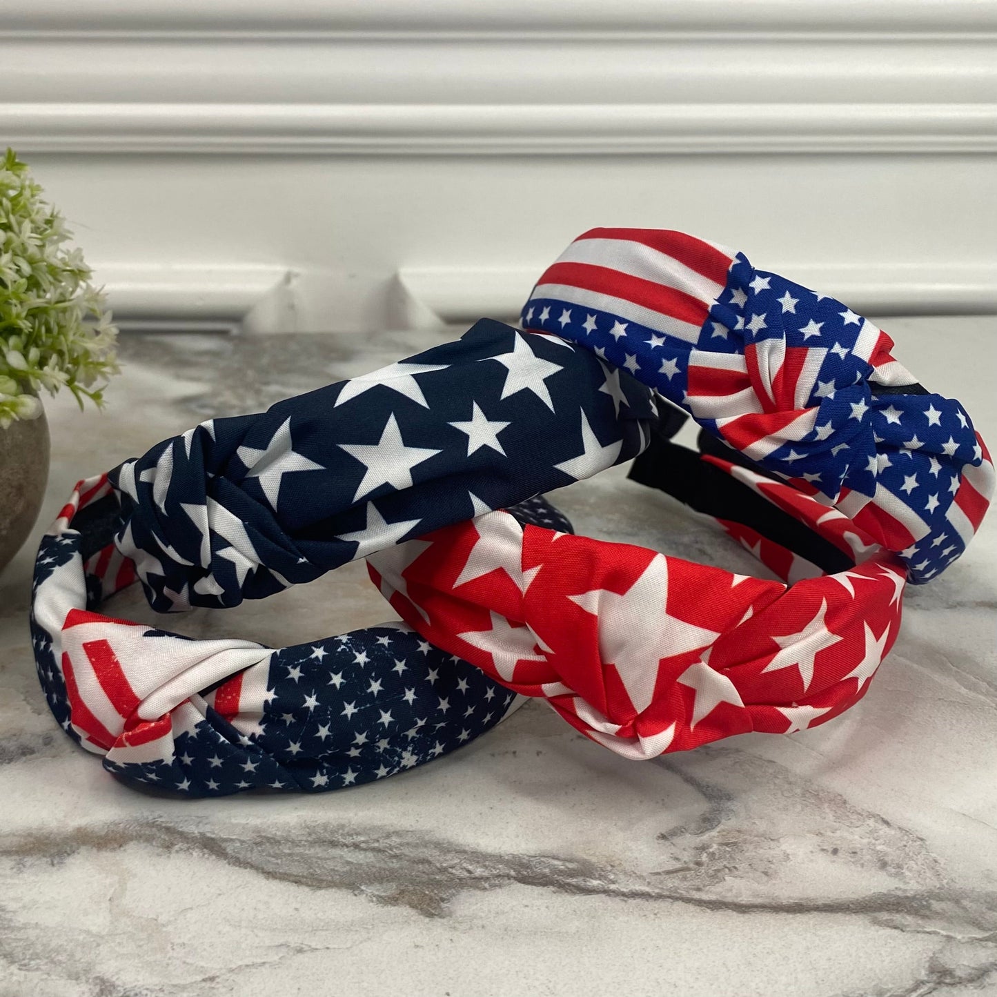 Headband - Patriotic - Flag & Stars Assortment