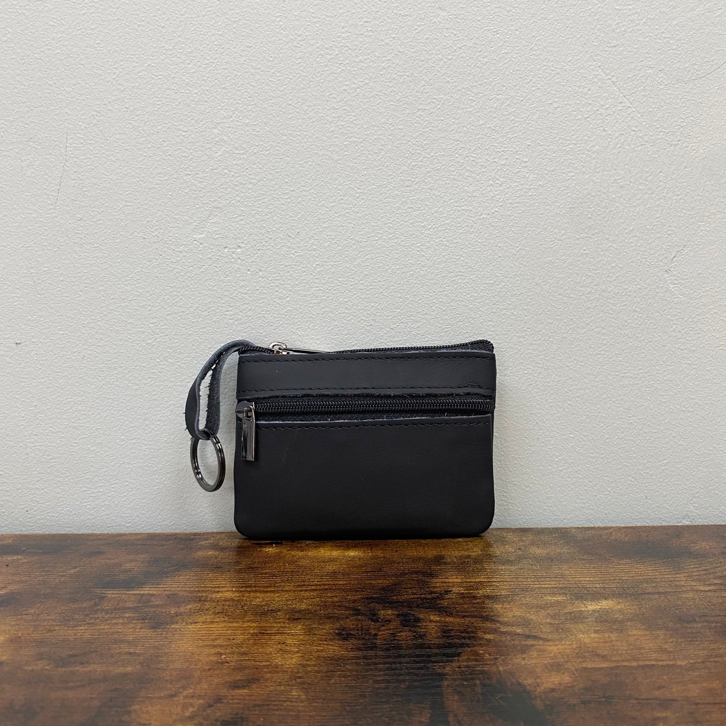 Card Holder Wallet Keychain - Genuine Leather