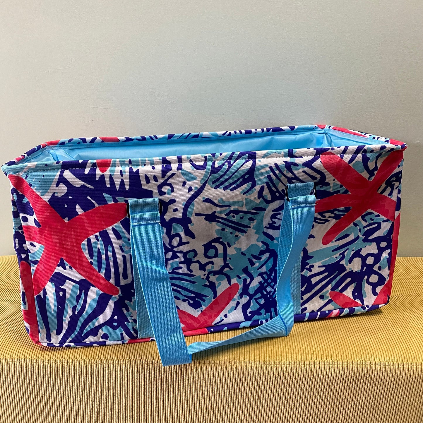 Rectangle Utility Tote - Abstract Turtle