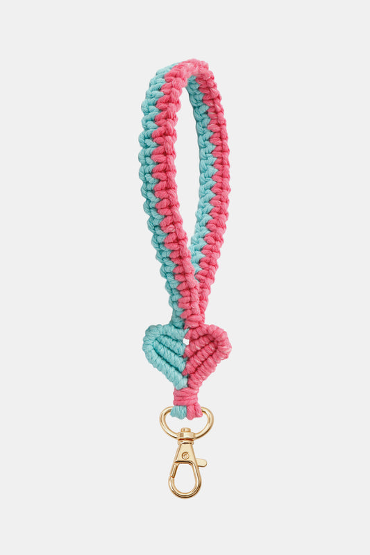 Heart Shape Macrame Key Chain