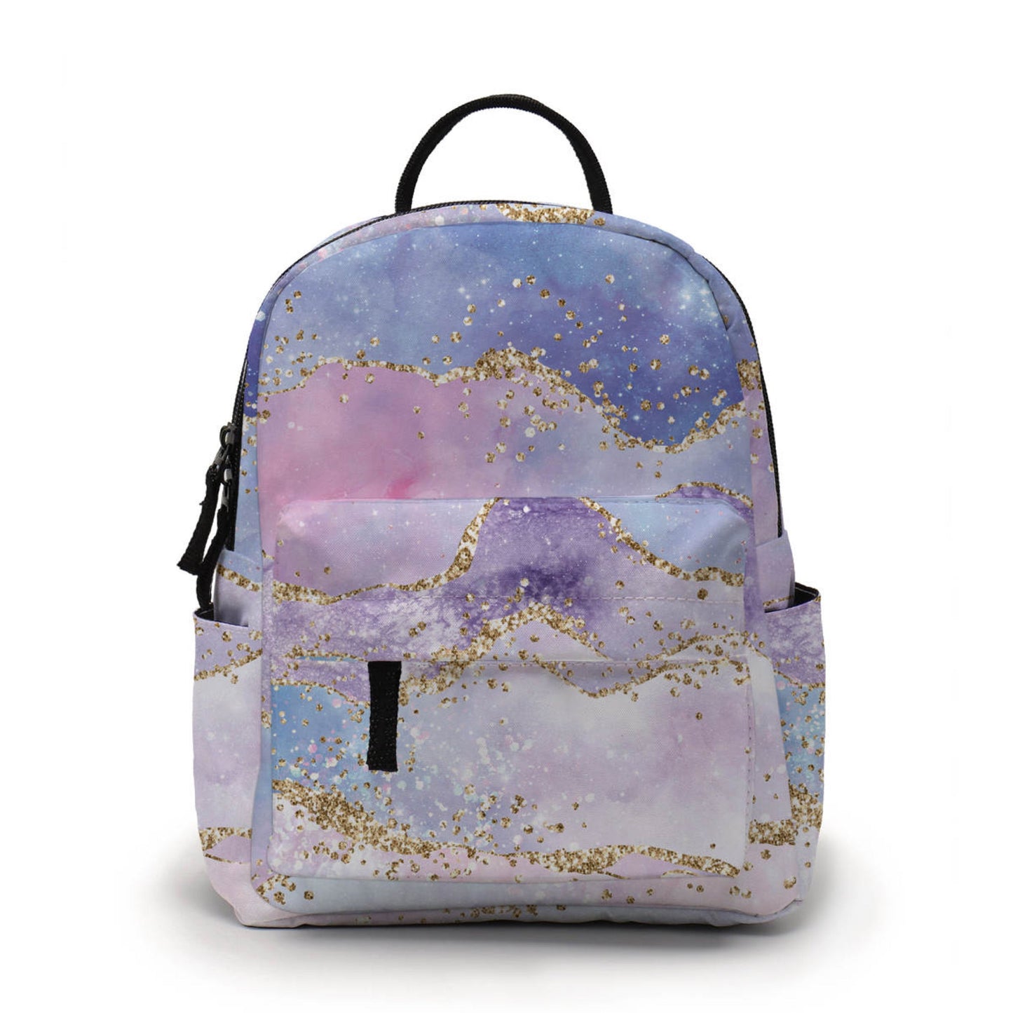 Mini Backpack - Purple Sparkle Waves