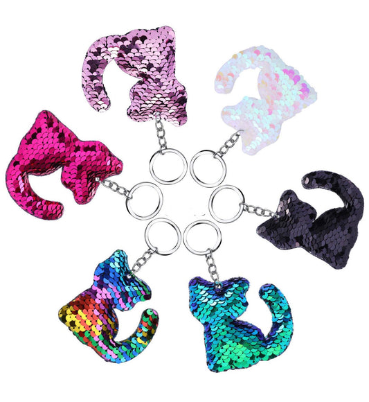 Keychain - Flip Sequin - Cats